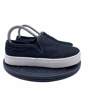 Sam Edelman Women’s Mesh Upper Lacey Slip-on Platform Sneakers in Black size 8